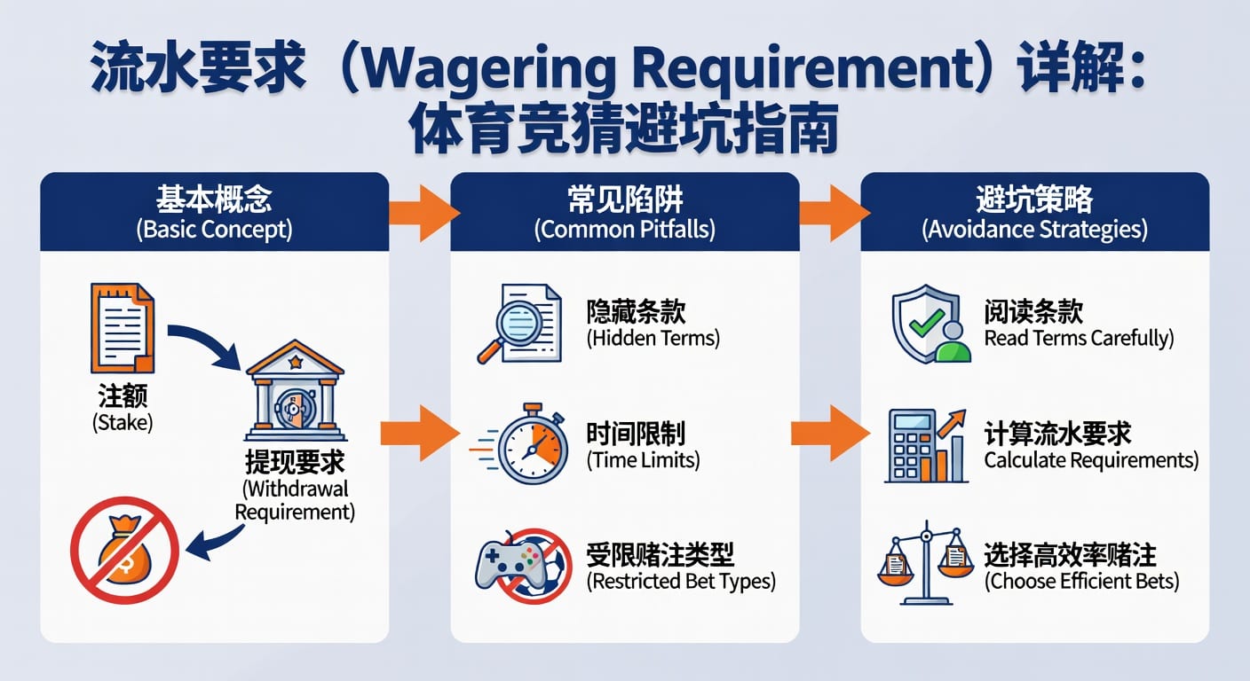 流水要求 sports wagering requirement 解析与体育投注技巧